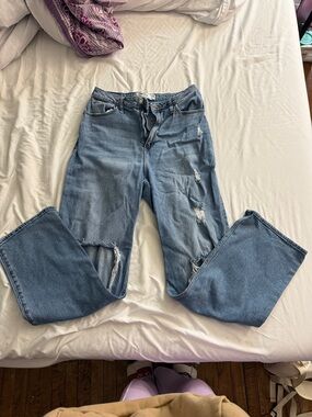 Hollister blue Curvy Dad Jeans